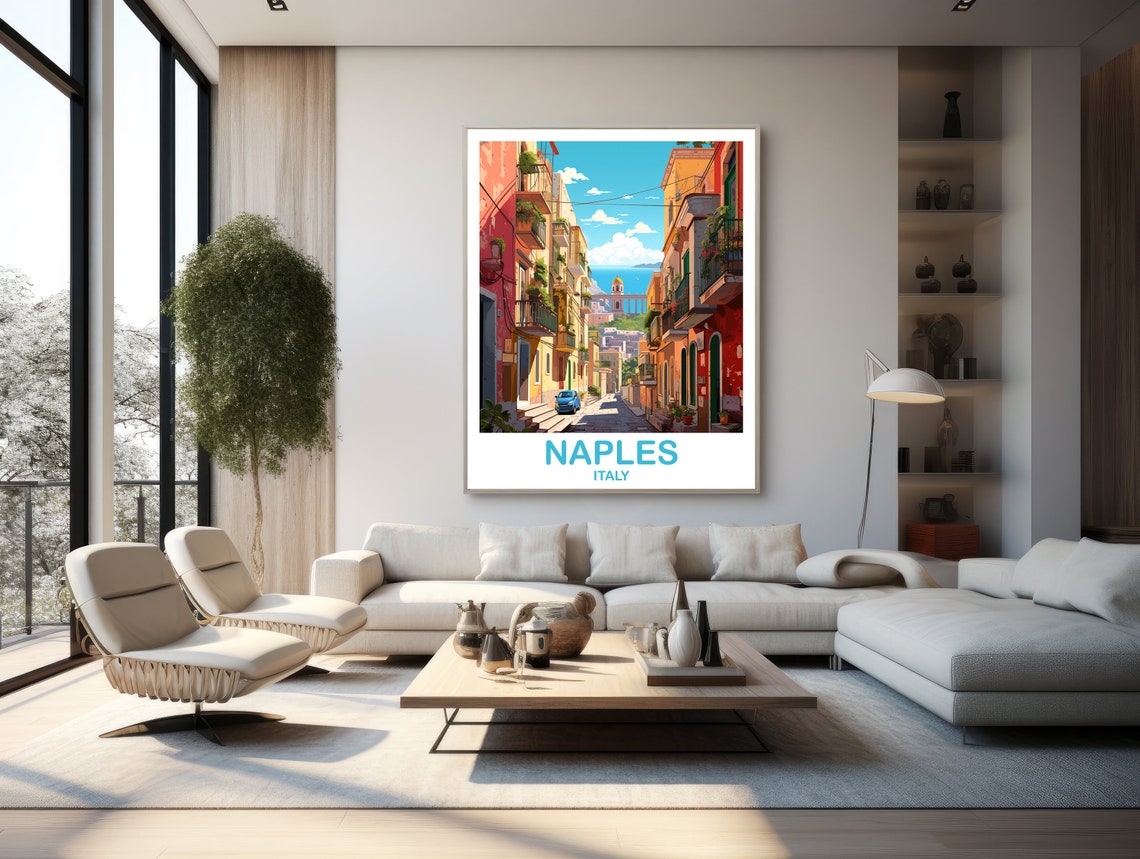 Naples Italy Travel Art Poster Naples Travel Art Italy Poster Naples Travel Wall Art Italy Travel Wall Art T2euitna1 - Image 3