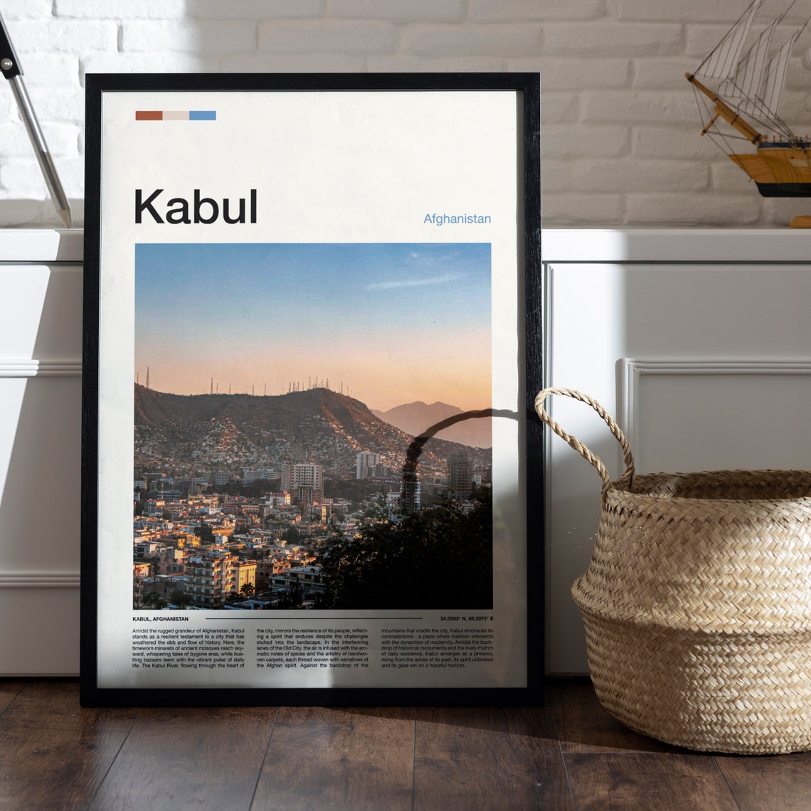 Kabul Print Kabul Poster Kabul Wall Art Afghanistan Art Print Kabul Photo Traveler Gifts Travel Poster - Image 4