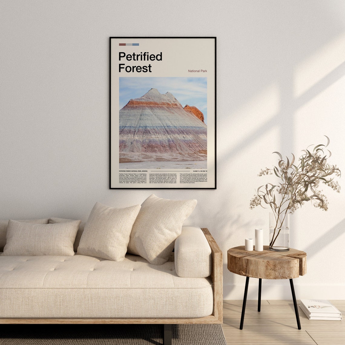 Petrified Forest National Park Arizona Painted Desert Hills Poster - Image 3