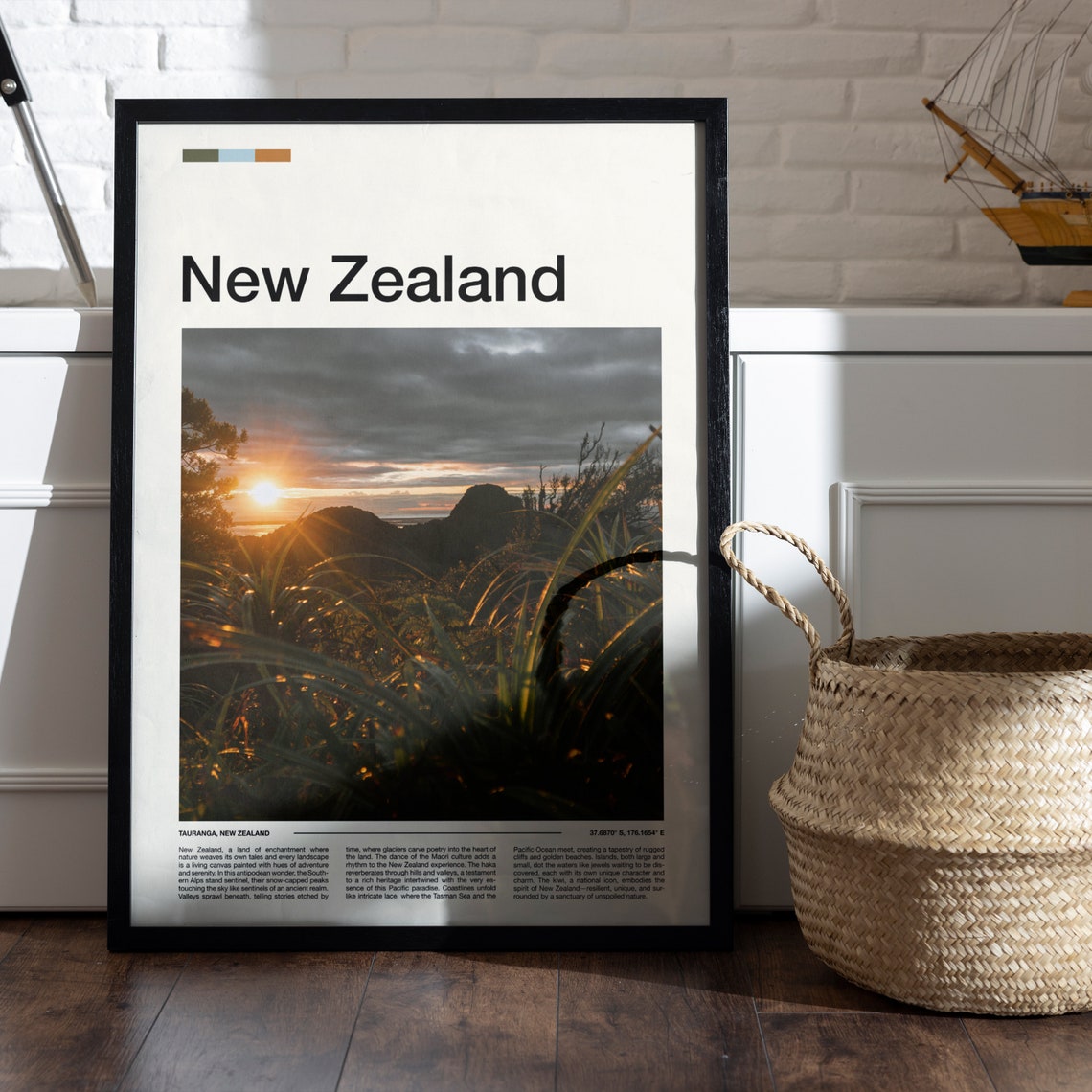 New Zealand Print New Zealand Poster New Zealand Wall Art New Zealand Art Print New Zealand Photo Traveler Gifts Travel Poster - Image 5