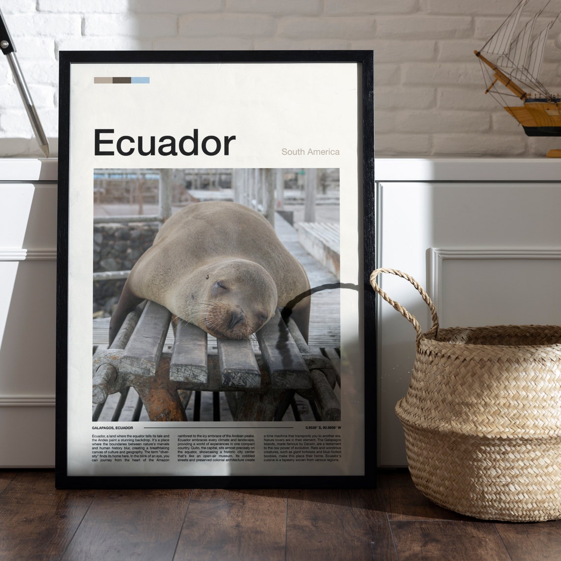 Ecuador Print Ecuador Poster Ecuador Wall Art Ecuador Art Print Ecuador Photo Ecuador Gifts Travel Poster Traveler Gifts - Image 5