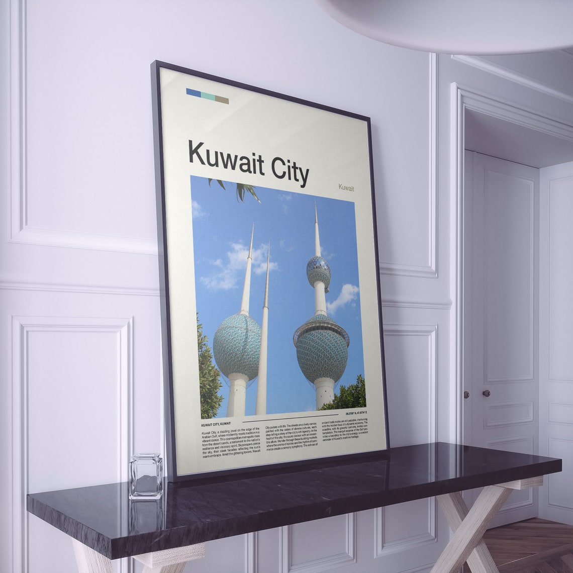 Kuwait City Print Kuwait City Poster Kuwait City Wall Art Kuwait Art Print Kuwait City Photo Travel Poster Traveler Gift Travel Gifts - Image 2