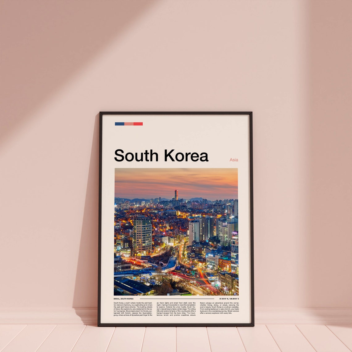 South Korea Print South Korea Poster South Korea Wall Art South Korea Art Print South Korea Photo Travel Poster Traveler Gifts - Image 4