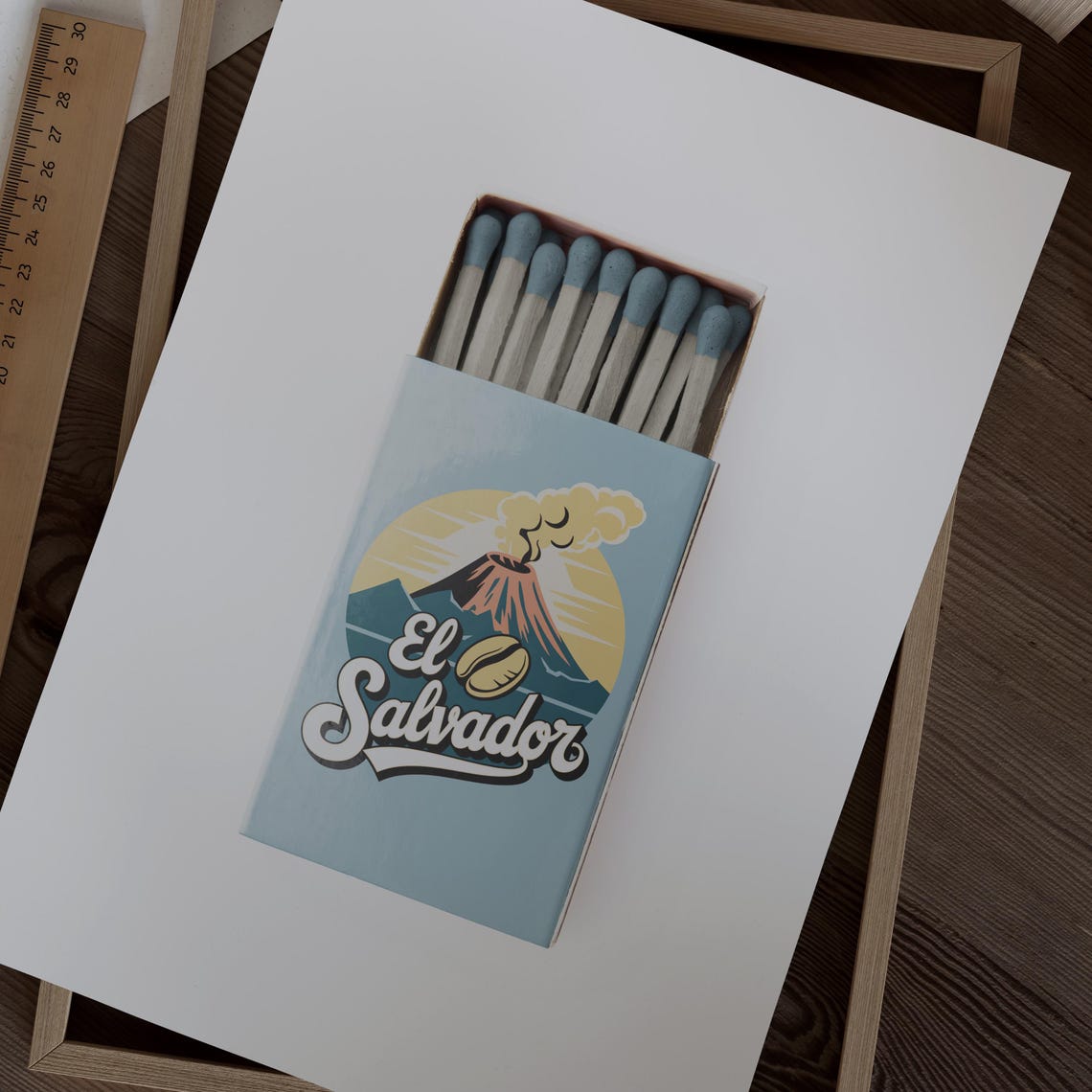 El Salvador Matchbox Print El Salvador Print El Salvador Poster El Salvador Wall Art El Salvador Art Print El Salvador Gifts - Image 2