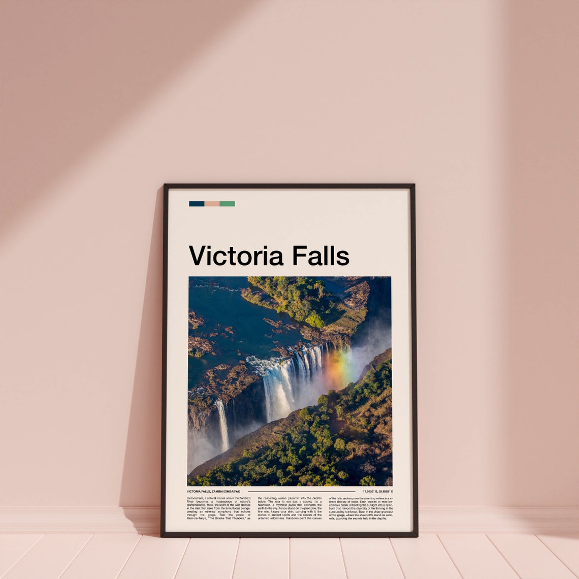 Victoria Falls Print Victoria Falls Poster Victoria Falls Wall Art Victoria Falls Art Print Victoria Falls Photo Travel Poster - Image 4