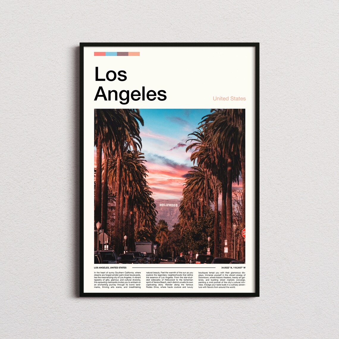 Los Angeles Print Los Angeles Poster Los Angeles Wall Art California Art Print Los Angeles Photo