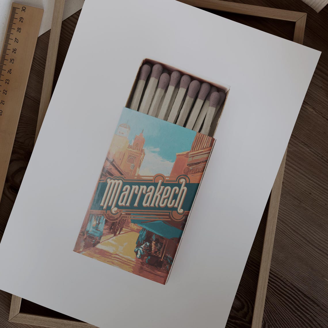 Marrakech Matchbox Print Marrakech Print Marrakech Poster Marrakech Wall Art Marrakech Art Print Marrakech Gifts - Image 2