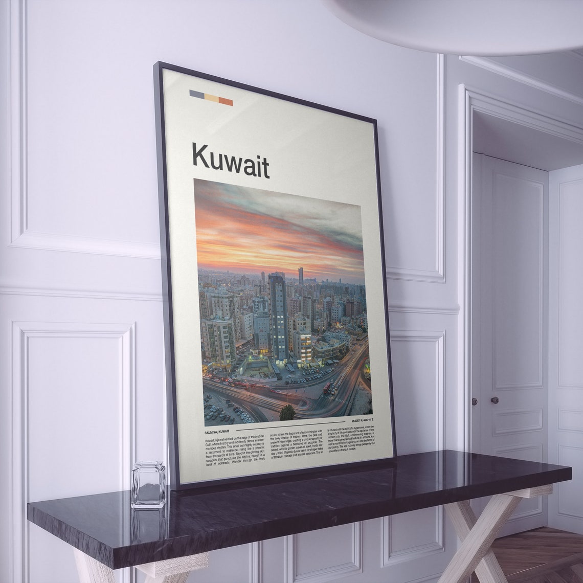 Kuwait Print Kuwait Poster Kuwait Wall Art Kuwait Art Print Kuwait Photo Travel Poster Traveler Gift Travel Gifts - Image 2
