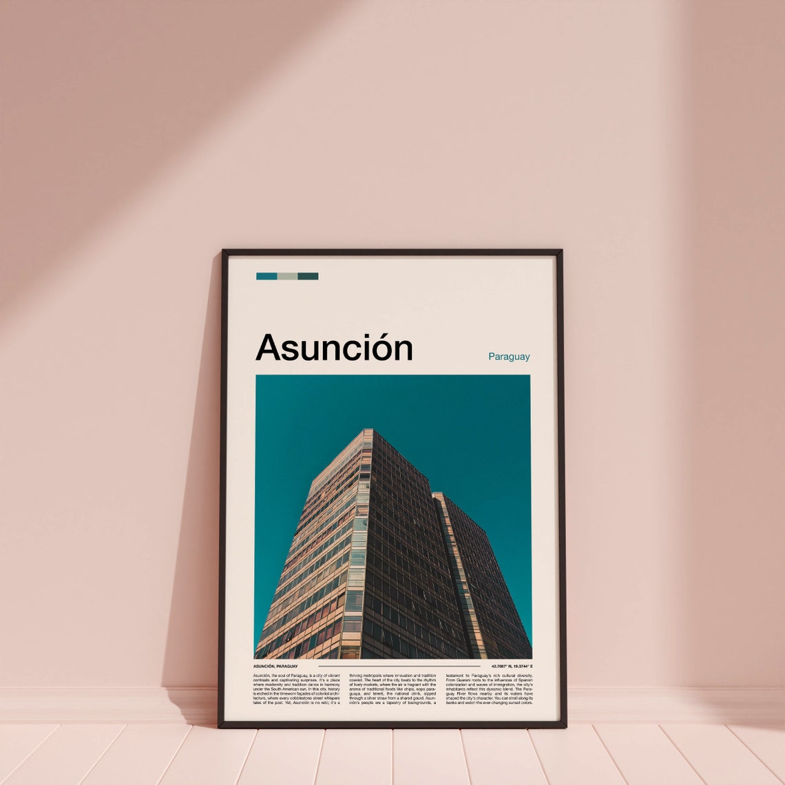 Asuncion Paraguay Modern City Skyscraper Travel Photo Poster - Image 4