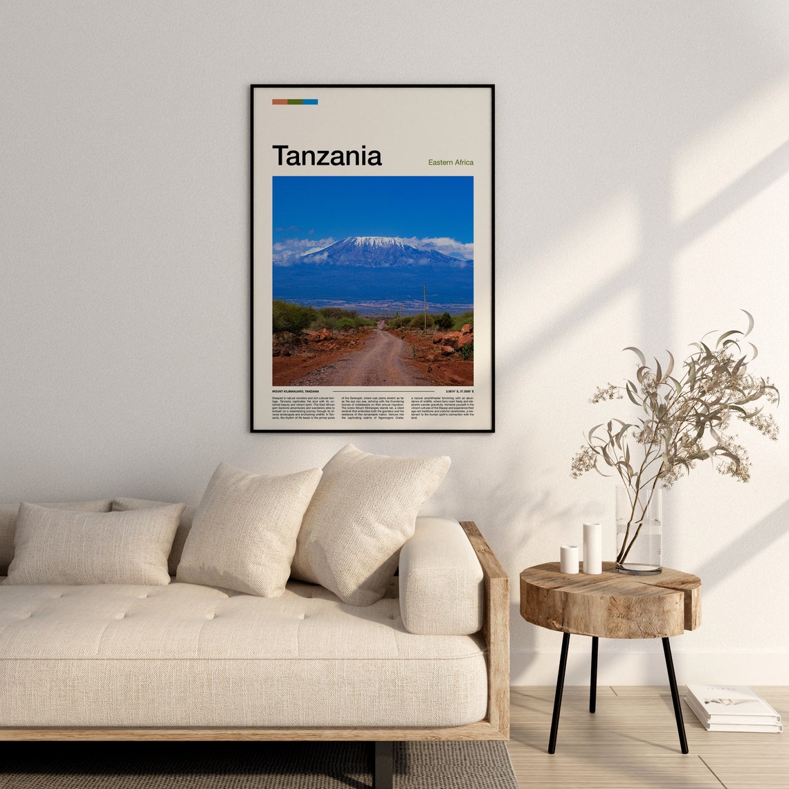 Tanzania Print Tanzania Poster Tanzania Wall Art Tanzania Art Print Tanzania Photo - Image 2