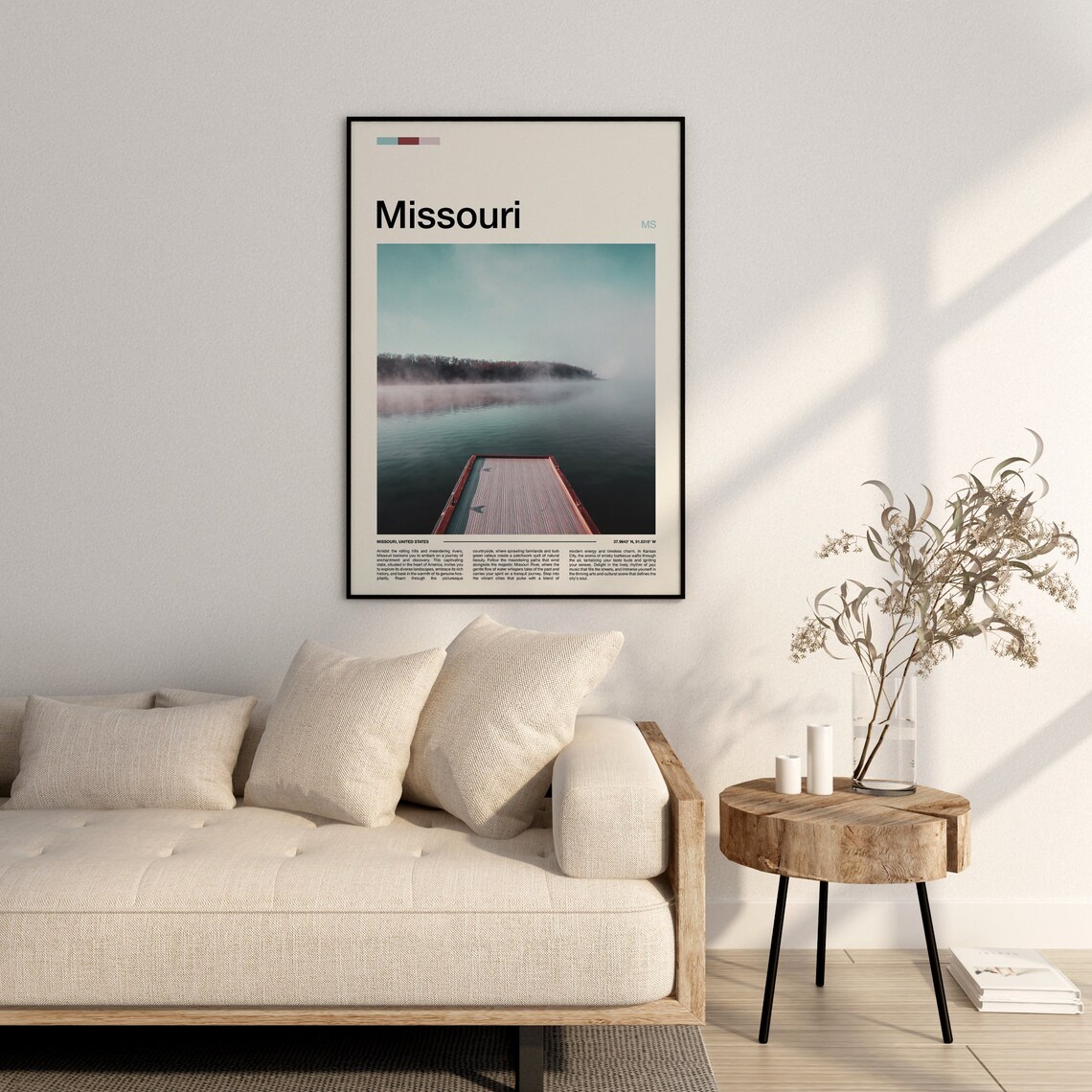 Missouri Print Missouri Poster Missouri Wall Art Missouri Art Print Missouri Photo - Image 3