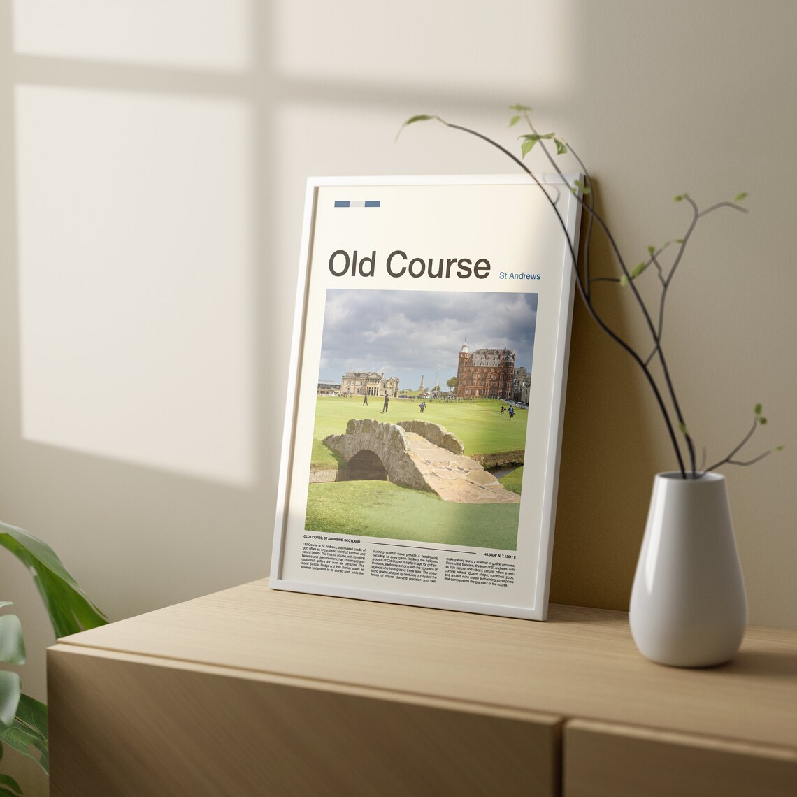 Old Course St Andrews Scotland Golf Swilcan Bridge Photo Poster - Image 2