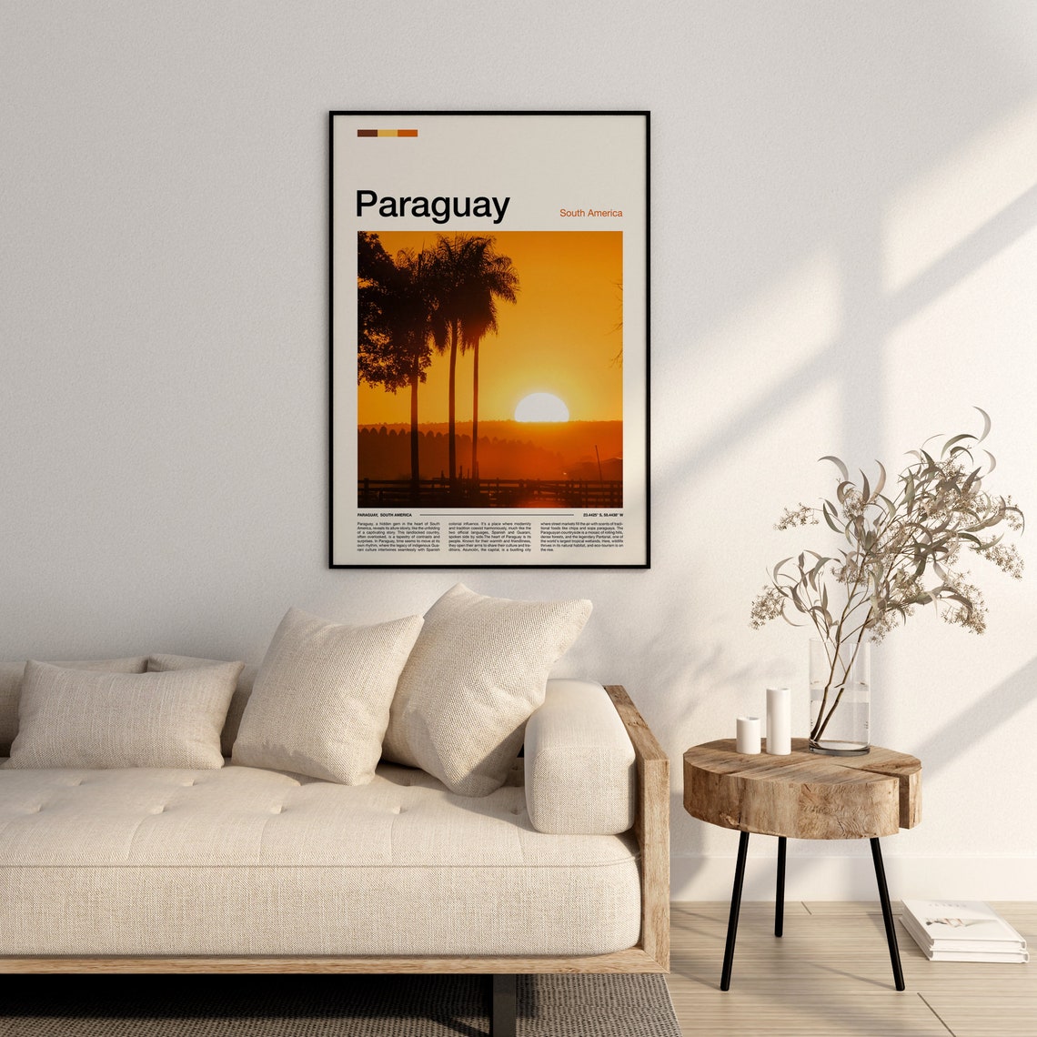 Paraguay Print Paraguay Poster Paraguay Wall Art Paraguay Art Print Paraguay Photo Paraguay Gifts Travel Poster Traveler Gifts - Image 3