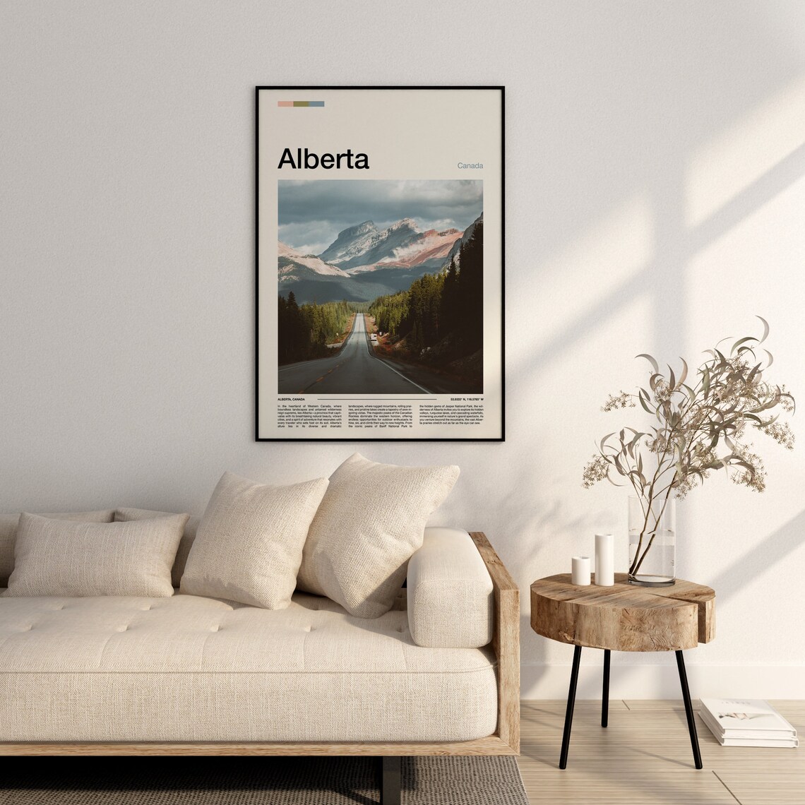 Alberta Canada Rocky Mountain Highway Canadian Rockies Travel Poster - Image 3