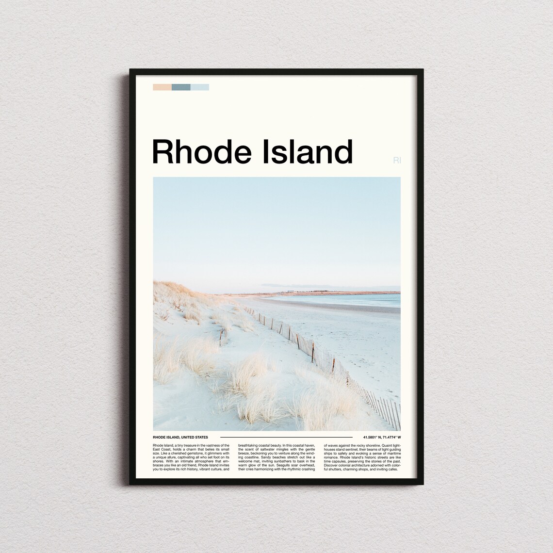 Rhode Island Print Rhode Island Poster Rhode Island Wall Art Rhode Island Art Print Rhode Island Photo