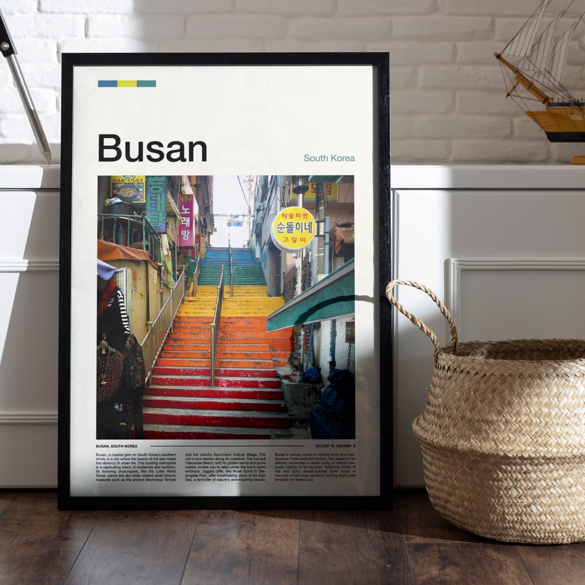Busan Print Busan Poster Busan Wall Art South Korea Art Print Busan Photo Travel Poster Traveler Gifts Christmas Gifts - Image 5