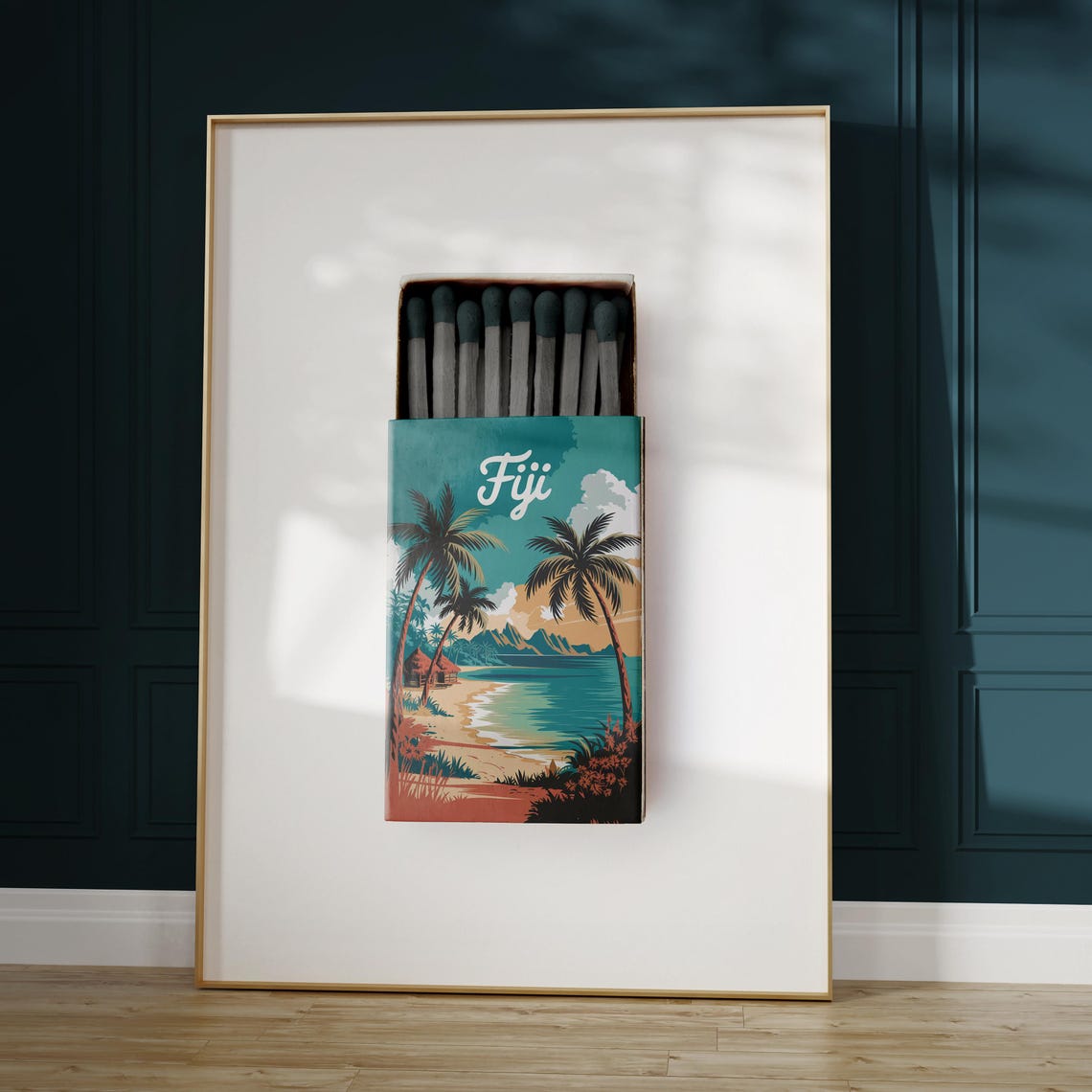 Fiji Matchbox Print Fiji Print Fiji Poster Fiji Wall Art Fiji Art Print Fiji Gifts - Image 5