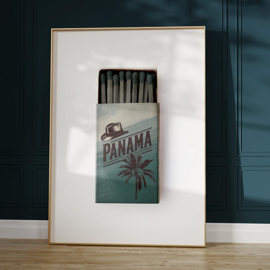 Panama Matchbox Print Panama Print Panama Poster Panama Wall Art Panama Art Print Panama Gifts - Image 5
