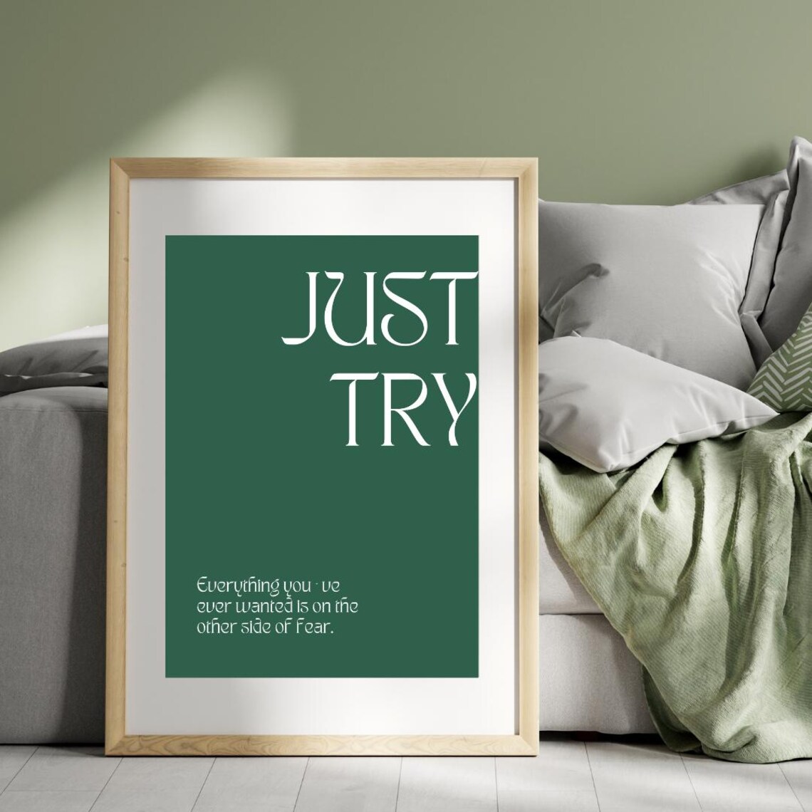 Just Try Quote - Motivational Poster - Image 2