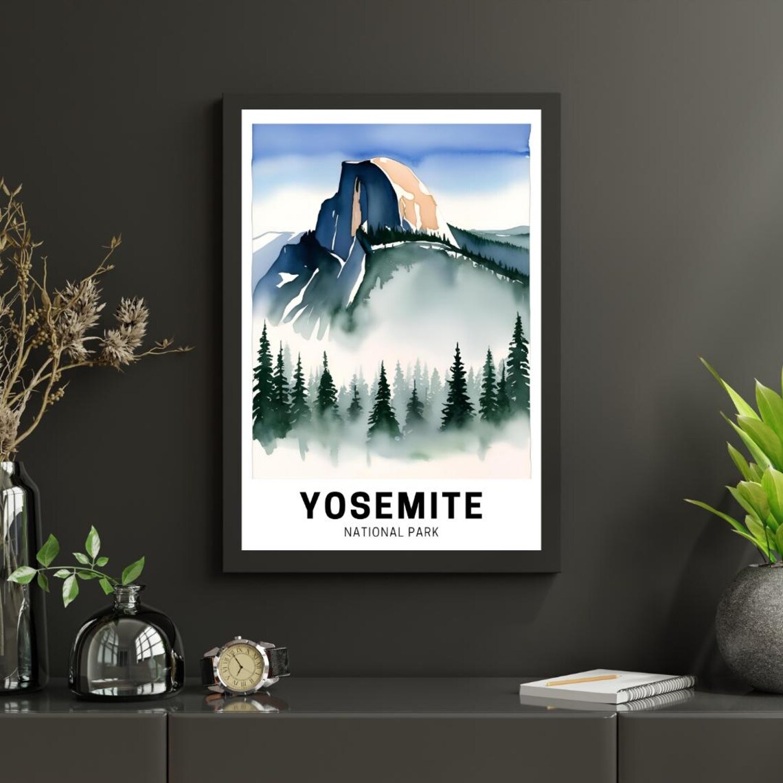 Yosemite National Park Travel Poster, Artwork