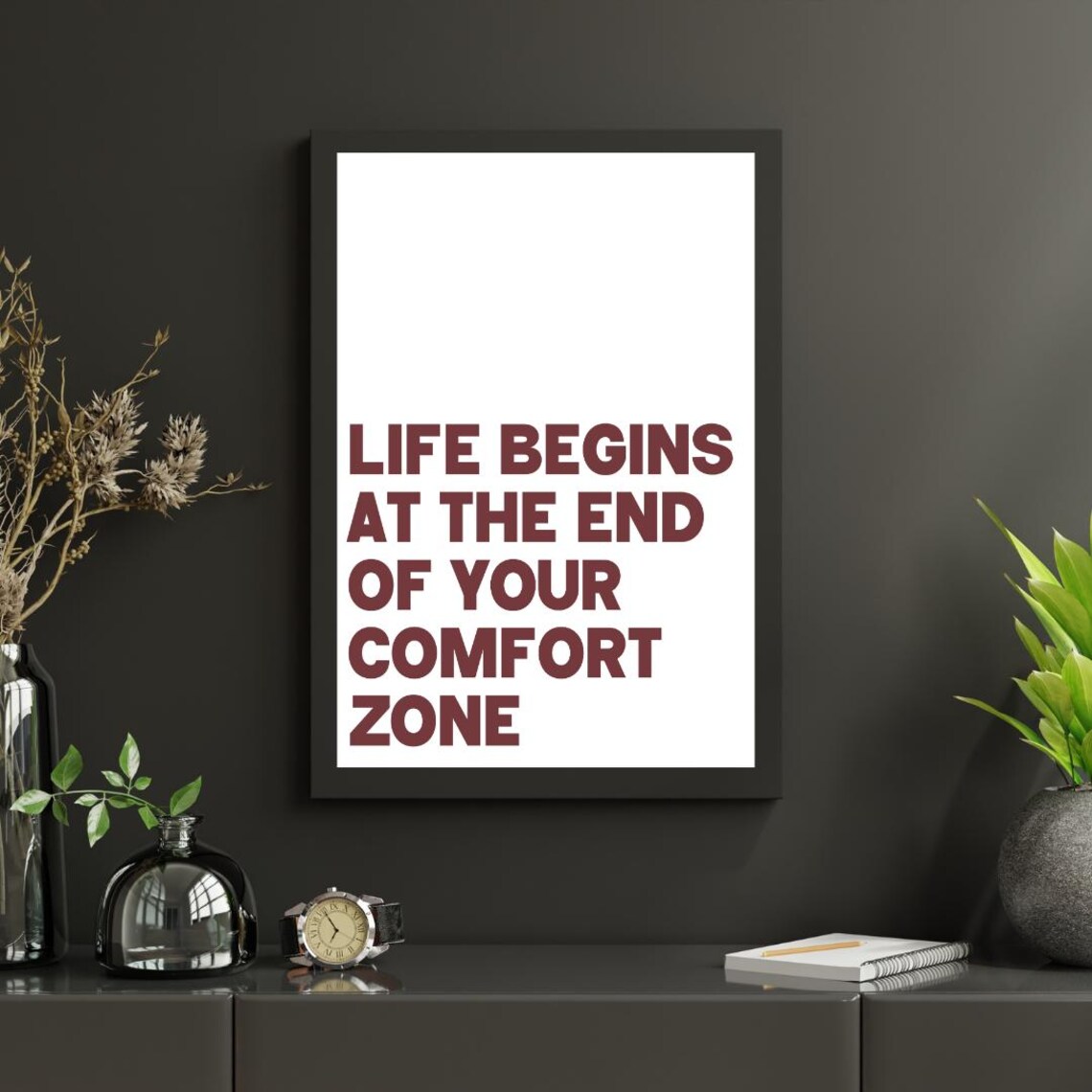 Life Begins At The End Of Your Comfort Zone Poster - Image 2