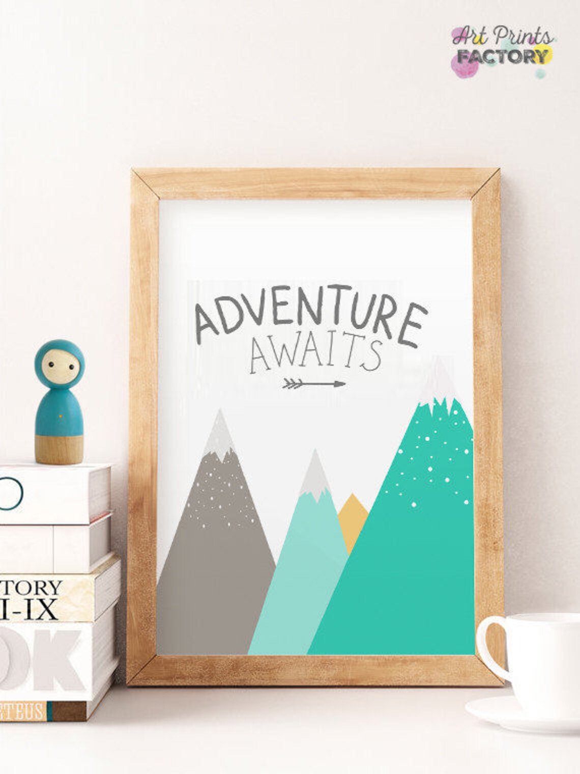 Adventure Awaits Nursery Illustration Art Print