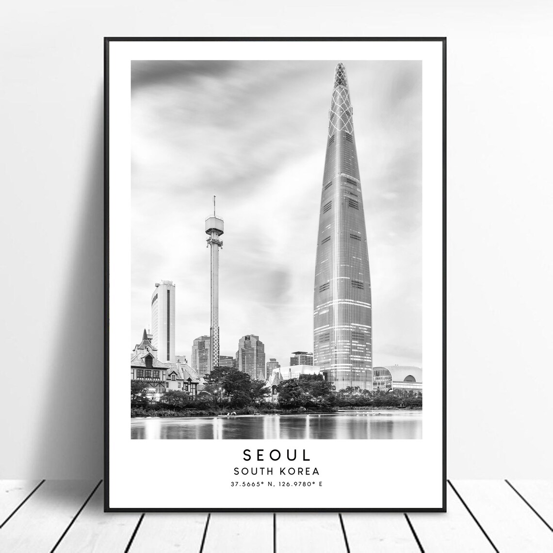 Seoul, South Korea Minimalist Travel Art Print