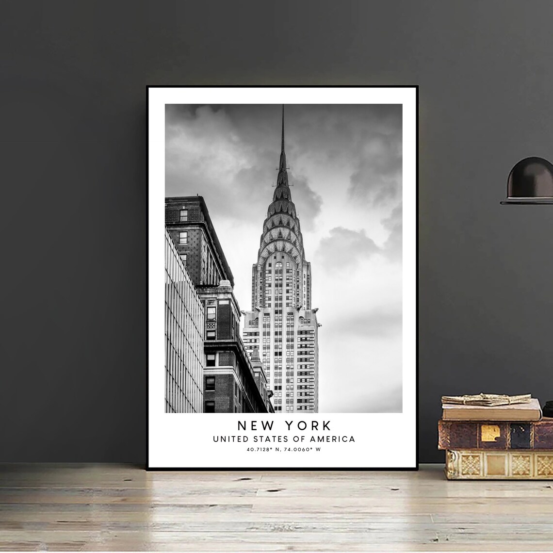 New York Crystal Building, Minimalist Travel Poster - Image 2