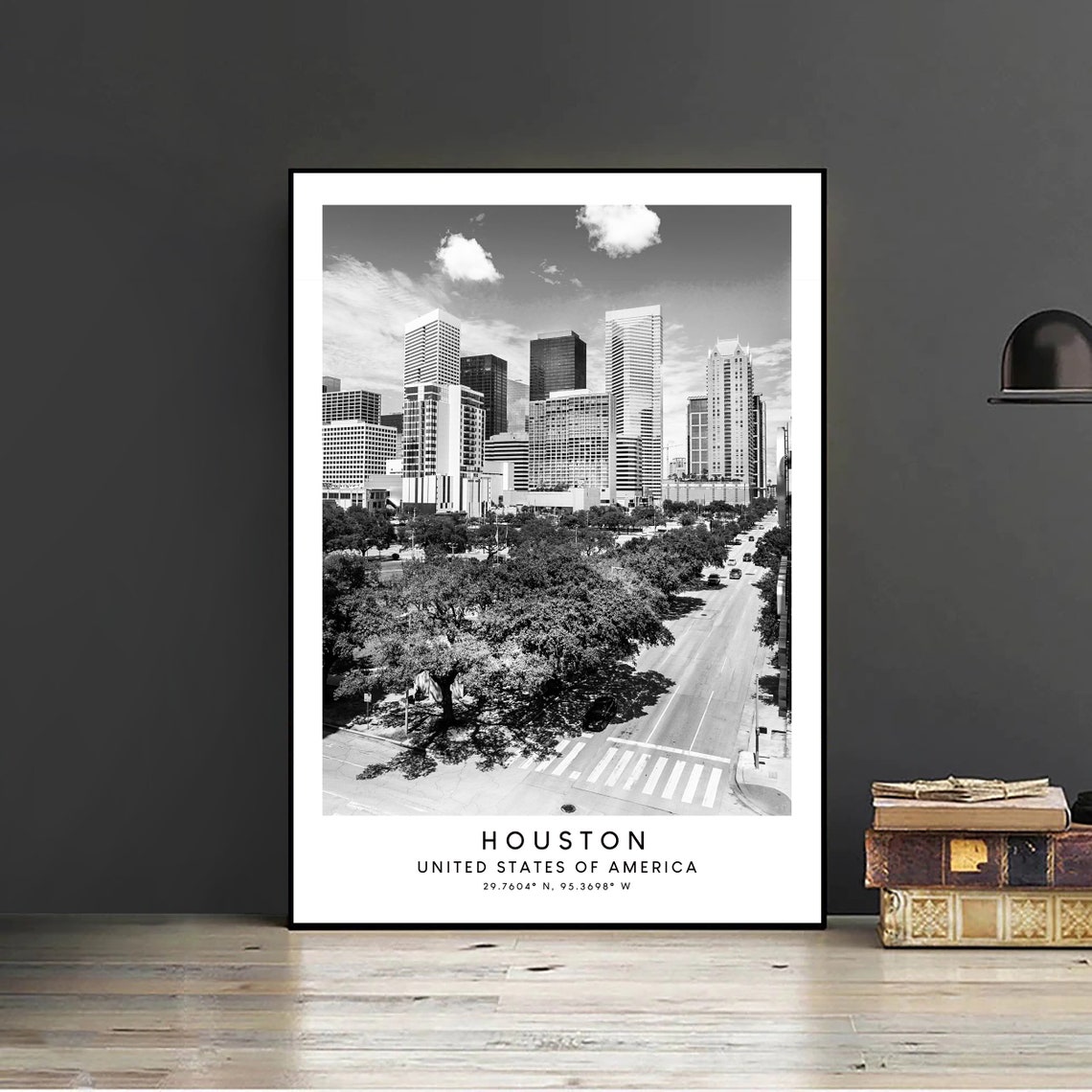 Houston Minimalist Travel Poster, City Art Print - Image 2