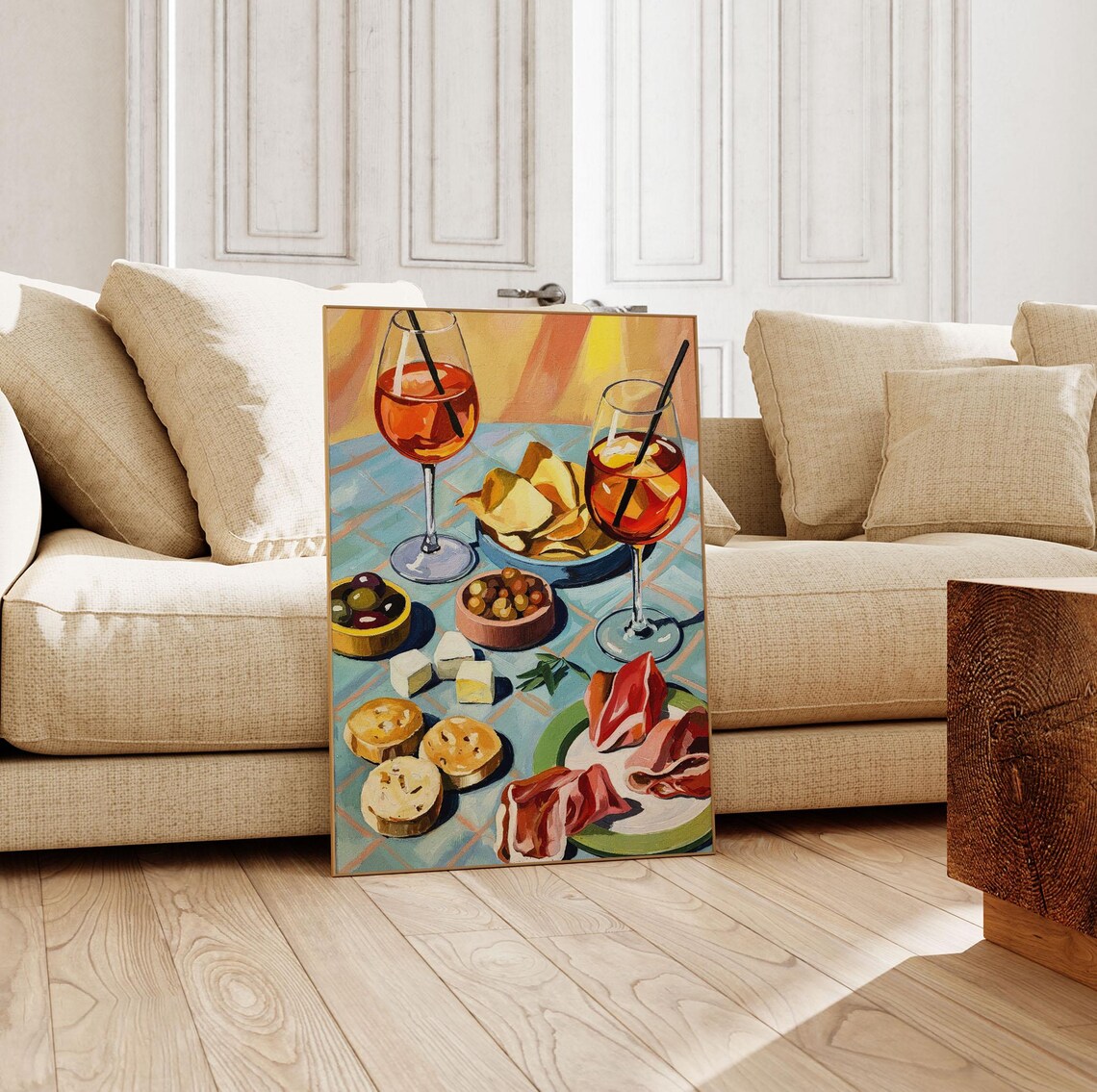Italian Aperitivo Aperol Spritz Retro Art Print