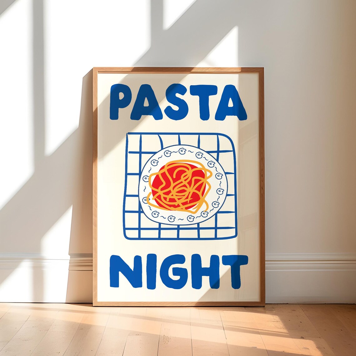 Pasta Night Maximalist Kitchen Lover Poster