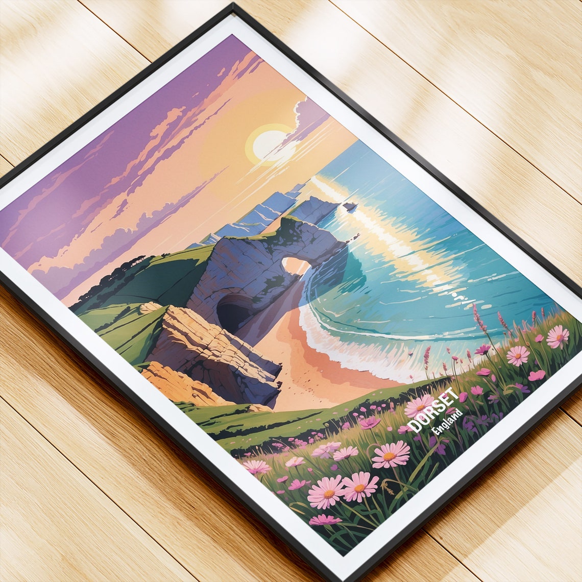 Dorset Durdle Door Arch Sunset Jurassic Coast England Poster - Image 4