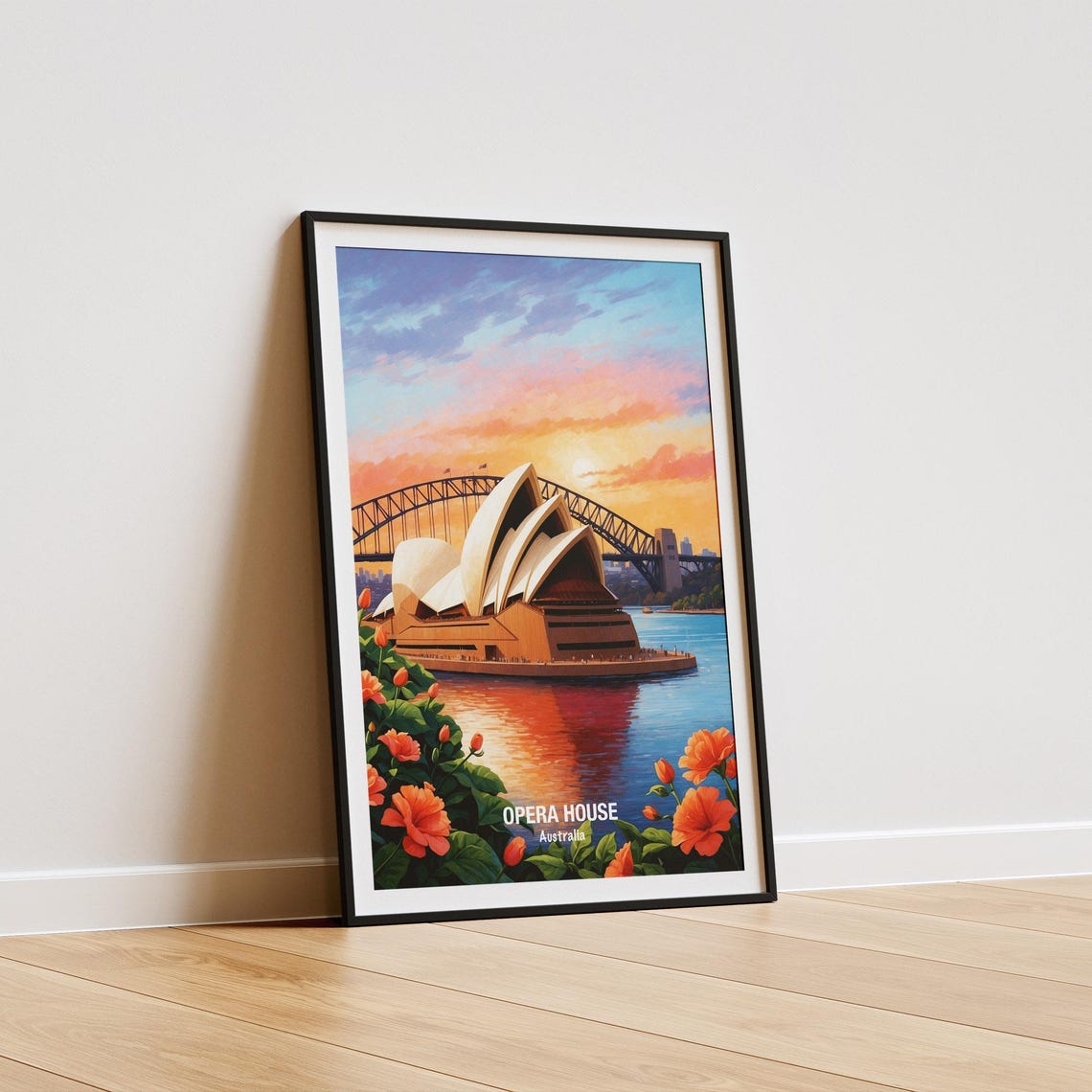 Sydney Opera House Harbour Bridge Sunset Australia Landmark Poster - Image 5