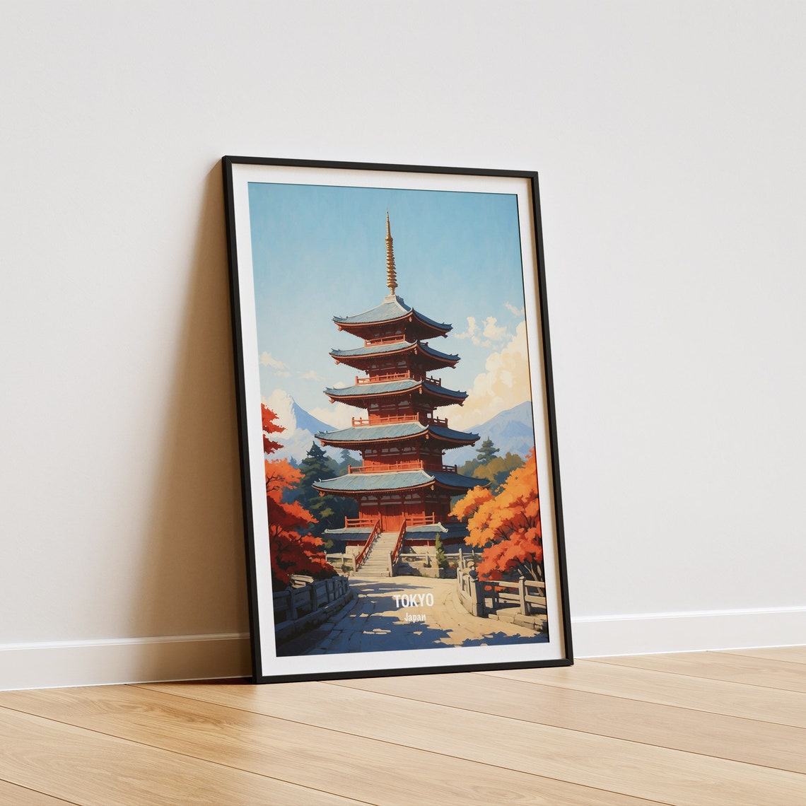 Tokyo Japan Travel Poster Tokyo City Print Tokyo Wall Art Gift For Travelers Home Decor Japan Art Print Tokyo Skyline - Image 5