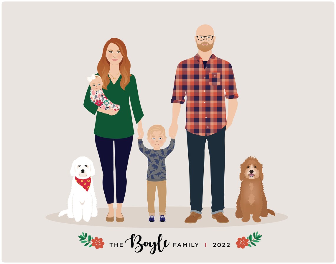 Custom Family Portrait - Personalized Art - Image 2