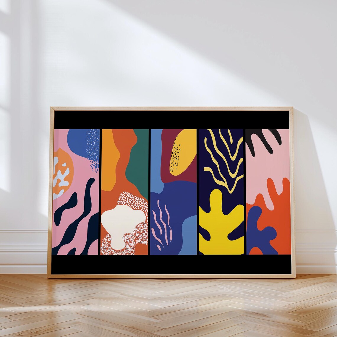 Abstract Color Block Horizontal, Bold Modern Poster