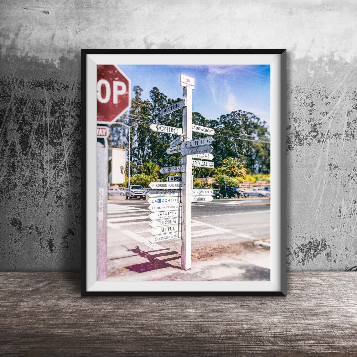 Sonoma Wineries, Sonoma County California Travel Poster