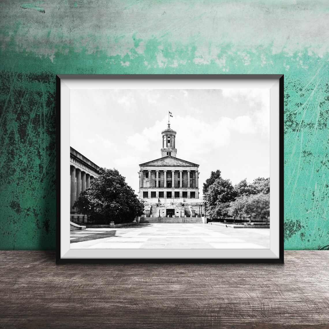 Tennessee State Capitol Building Travel Poster, Nashville