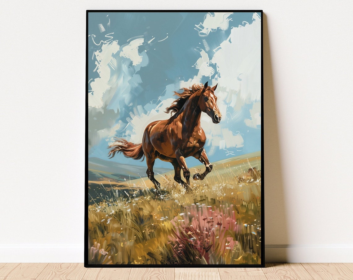 Horse Wall Art Animal Wall Art Abstract Horse Art Animal Print Horse Poster Horse Print Animal
