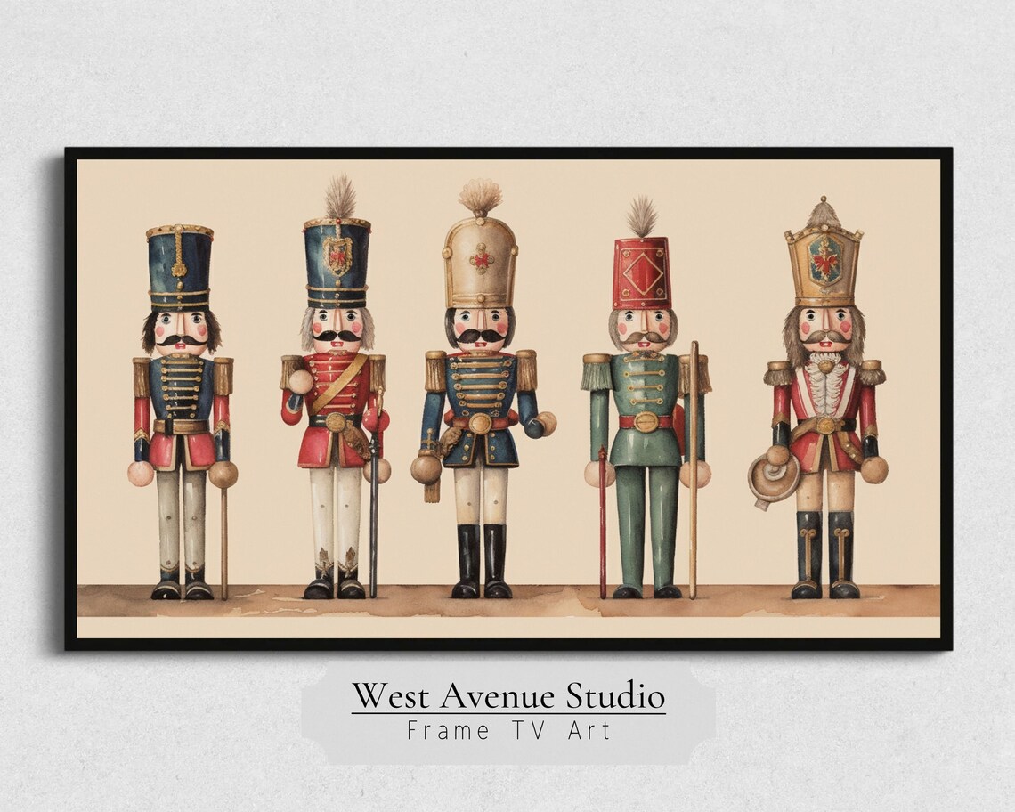 Christmas Nutcrackers Holiday Decor Art Print - Image 3