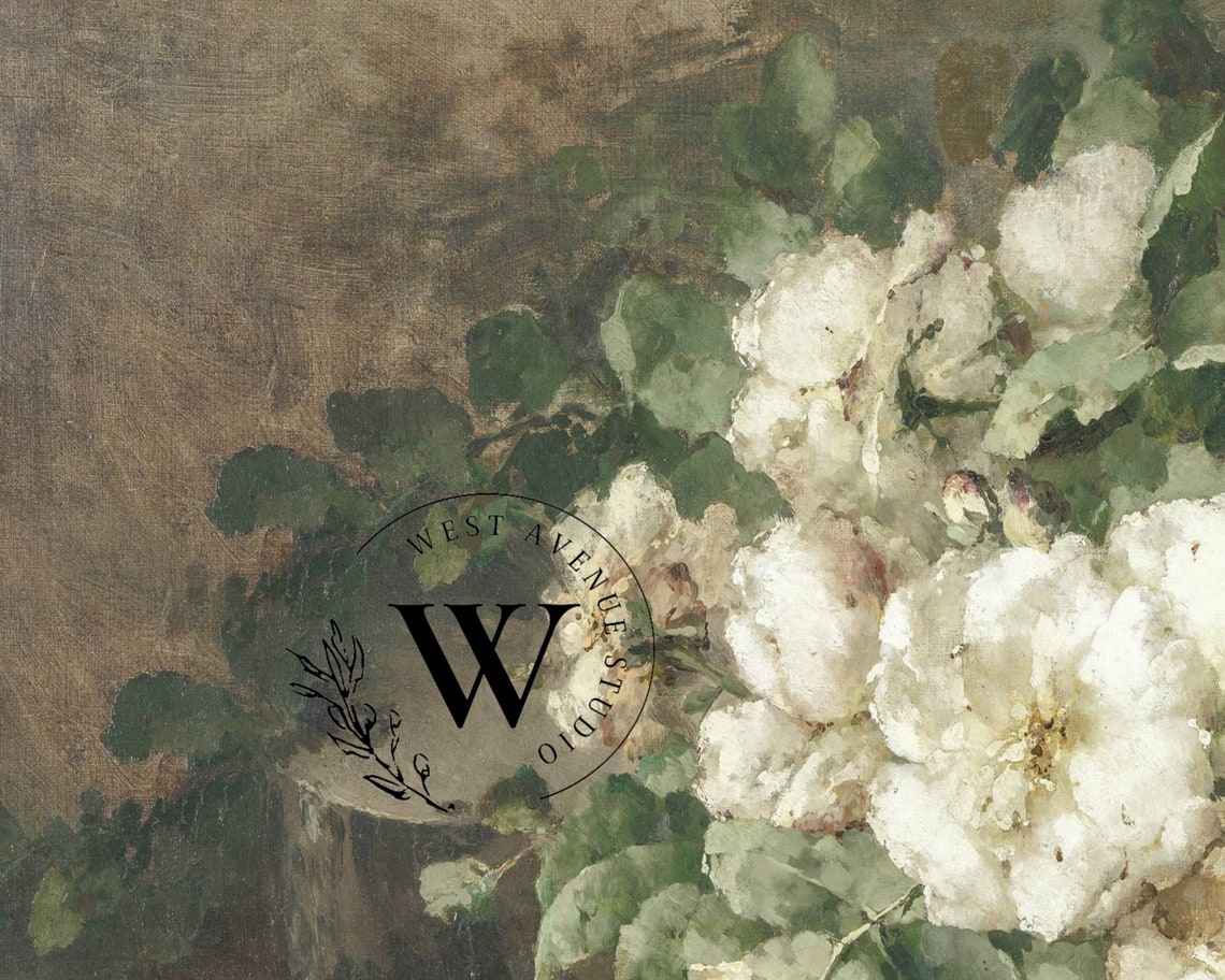 Frame Tv Art Spring Paint Spring Vintage Floral Painting Botanical Oil Painting Antique French Farmhouse Art Instant Download062 - Image 3