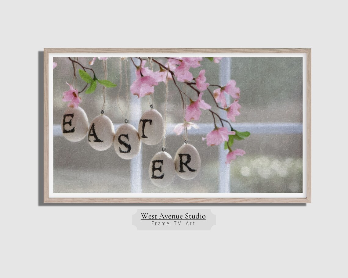 Easter Art, Textured Oil Painting Spring Decor - Image 5
