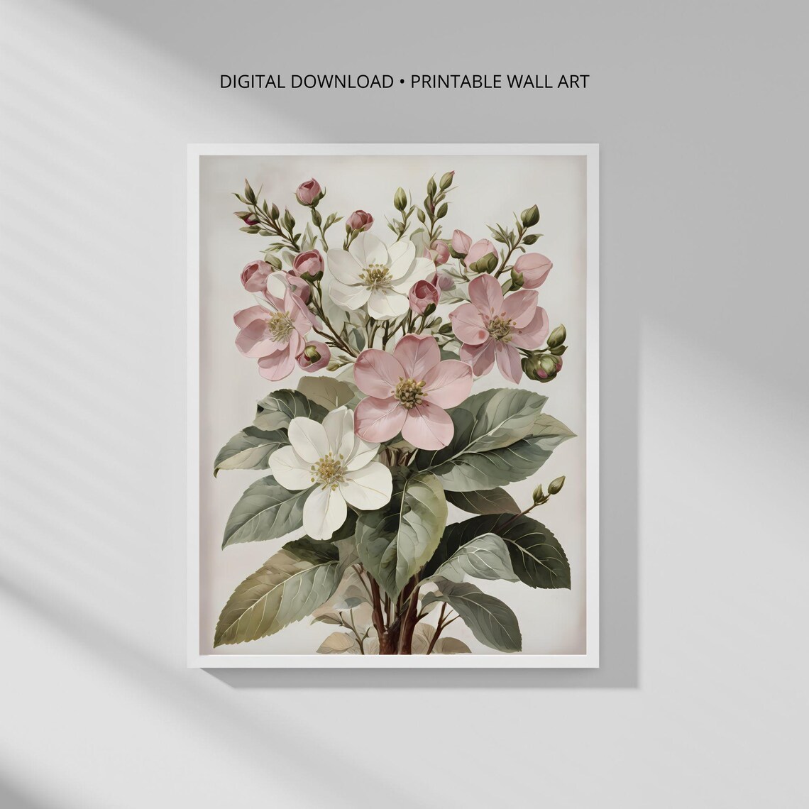 Modern Botanical Floral Minimalist Art Print