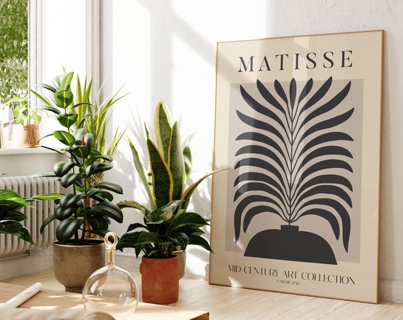 Henri Matisse Exhibition Poster, Boho Gallery Decor