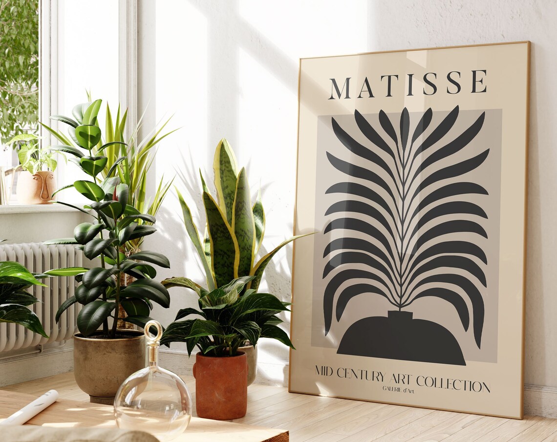 Henri Matisse Exhibition Poster, Boho Gallery Decor