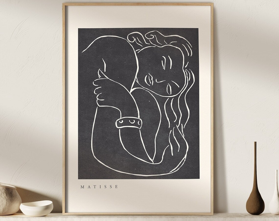 Matisse La Gerbe Minimalist Exhibition Art Print