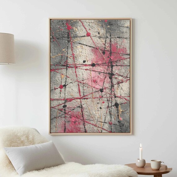 Abstract Minimalist Canvas Wall Art German Expressionist Print