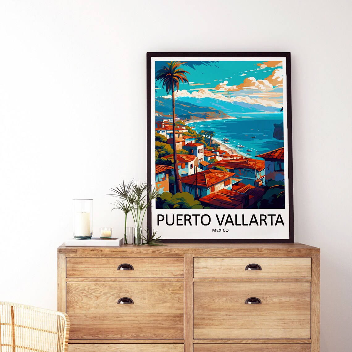Puerto Vallarta Travel Poster, Mexico Wall Decor - Image 3