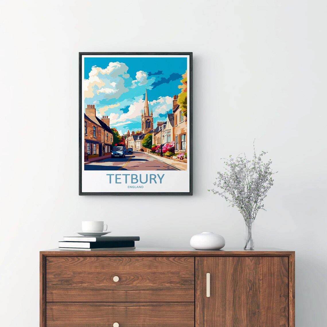 Tetbury Travel Poster, England Home Decoration - Image 2