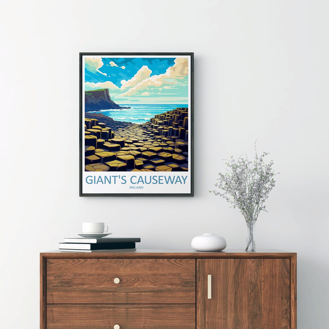 Giants Causeway Travel Print, Ireland Wall Decor - Image 2